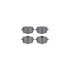 4512-31293 by DYNAMIC FRICTION COMPANY - GEOSPEC Coated Rotors with 5000 Brake Pads - Ceramic and Hardware