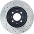 127.40021R by STOPTECH - StopTech Sport Drilled & Slotted Brake Rotor; Front Right