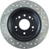 127.40027R by STOPTECH - Sport Drilled & Slotted Brake Rotor, Rear Right