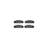 4512-39044 by DYNAMIC FRICTION COMPANY - GEOSPEC Coated Rotors with 5000 Brake Pads - Ceramic and Hardware