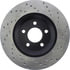 128.61086R by STOPTECH - StopTech Sport Cross Drilled Brake Rotor; Front Right