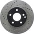 StopTech 128.61100R Disc Brake Rotor StopTech Sport Cross Drilled Brake Rotor; Front Right