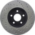 128.61100R by STOPTECH - StopTech Sport Cross Drilled Brake Rotor; Front Right