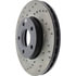 128.61100R by STOPTECH - StopTech Sport Cross Drilled Brake Rotor; Front Right