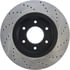 127.42099CR by STOPTECH - StopTech Sport Cryo Drilled & Slotted Brake Rotor; Front Right