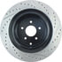 127.42105R by STOPTECH - StopTech Sport Drilled & Slotted Brake Rotor; Rear Right