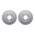 4512-67081 by DYNAMIC FRICTION COMPANY - GEOSPEC Coated Rotors with 5000 Brake Pads - Ceramic and Hardware