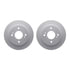 4512-67083 by DYNAMIC FRICTION COMPANY - GEOSPEC Coated Rotors with 5000 Brake Pads - Ceramic and Hardware