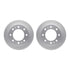 4512-48111 by DYNAMIC FRICTION COMPANY - GEOSPEC Coated Rotors with 5000 Brake Pads - Ceramic and Hardware