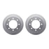 4512-48118 by DYNAMIC FRICTION COMPANY - GEOSPEC Coated Rotors with 5000 Brake Pads - Ceramic and Hardware