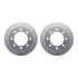 4512-48119 by DYNAMIC FRICTION COMPANY - GEOSPEC Coated Rotors with 5000 Brake Pads - Ceramic and Hardware