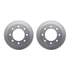 4512-48142 by DYNAMIC FRICTION COMPANY - GEOSPEC Coated Rotors with 5000 Brake Pads - Ceramic and Hardware