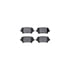 4512-53020 by DYNAMIC FRICTION COMPANY - GEOSPEC Coated Rotors with 5000 Brake Pads - Ceramic and Hardware