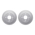 4512-59114 by DYNAMIC FRICTION COMPANY - GEOSPEC Coated Rotors with 5000 Brake Pads - Ceramic and Hardware