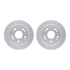 4512-59117 by DYNAMIC FRICTION COMPANY - GEOSPEC Coated Rotors with 5000 Brake Pads - Ceramic and Hardware