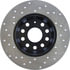 128.33099L by STOPTECH - StopTech Sport Cross Drilled Brake Rotor; Rear Left