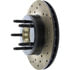 128.65035CR by STOPTECH - Sport Cryo Cross Drilled Brake Rotor, Front Right