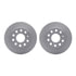 4512-74136 by DYNAMIC FRICTION COMPANY - GEOSPEC Coated Rotors with 5000 Brake Pads - Ceramic and Hardware