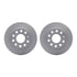 4512-74137 by DYNAMIC FRICTION COMPANY - GEOSPEC Coated Rotors with 5000 Brake Pads - Ceramic and Hardware