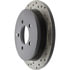 128.65085R by STOPTECH - StopTech Sport Cross Drilled Brake Rotor; Rear Right