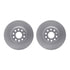 4512-74148 by DYNAMIC FRICTION COMPANY - GEOSPEC Coated Rotors with 5000 Brake Pads - Ceramic and Hardware