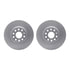 4512-74149 by DYNAMIC FRICTION COMPANY - GEOSPEC Coated Rotors with 5000 Brake Pads - Ceramic and Hardware