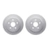 4512-75056 by DYNAMIC FRICTION COMPANY - GEOSPEC Coated Rotors with 5000 Brake Pads - Ceramic and Hardware