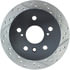 127.44144L by STOPTECH - StopTech Sport Drilled & Slotted Brake Rotor; Rear Left