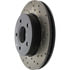 128.67042CL by STOPTECH - StopTech Sport Cryo Cross Drilled Brake Rotor; Front Left