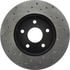 128.67042CL by STOPTECH - StopTech Sport Cryo Cross Drilled Brake Rotor; Front Left