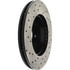 128.67042CL by STOPTECH - StopTech Sport Cryo Cross Drilled Brake Rotor; Front Left