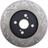 127.44183R by STOPTECH - StopTech Sport Drilled & Slotted Brake Rotor; Rear Right