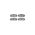 4512-67139 by DYNAMIC FRICTION COMPANY - GEOSPEC Coated Rotors with 5000 Brake Pads - Ceramic and Hardware