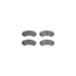 4512-72079 by DYNAMIC FRICTION COMPANY - GEOSPEC Coated Rotors with 5000 Brake Pads - Ceramic and Hardware