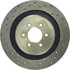 128.63037L by STOPTECH - StopTech Sport Cross Drilled Brake Rotor; Rear Left