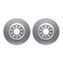 4512-73120 by DYNAMIC FRICTION COMPANY - GEOSPEC Coated Rotors with 5000 Brake Pads - Ceramic and Hardware