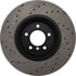 128.34093L by STOPTECH - StopTech Sport Cross Drilled Brake Rotor; Front Left