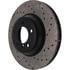 128.34093L by STOPTECH - StopTech Sport Cross Drilled Brake Rotor; Front Left