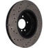 128.34093L by STOPTECH - StopTech Sport Cross Drilled Brake Rotor; Front Left