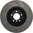 128.34093R by STOPTECH - StopTech Sport Cross Drilled Brake Rotor; Front Right