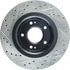 127.46078L by STOPTECH - StopTech Sport Drilled & Slotted Brake Rotor; Front Left