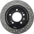 127.50029R by STOPTECH - StopTech Sport Drilled & Slotted Brake Rotor; Rear Right