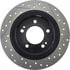 127.50029R by STOPTECH - StopTech Sport Drilled & Slotted Brake Rotor; Rear Right