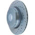 227.34080R by STOPTECH - StopTech Select Sport Drilled and Slotted Brake Rotor; Rear Right