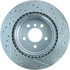 227.34080R by STOPTECH - StopTech Select Sport Drilled and Slotted Brake Rotor; Rear Right