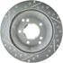 227.62041L by STOPTECH - StopTech Select Sport Drilled and Slotted Brake Rotor; Rear Left