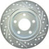 227.62045R by STOPTECH - StopTech Select Sport Drilled and Slotted Brake Rotor; Rear Right