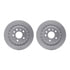 4612-65004 by DYNAMIC FRICTION COMPANY - Geospec Rotors with 5000 Euro Ceramic Brake Pads includes Hardware