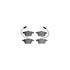 4612-73011 by DYNAMIC FRICTION COMPANY - Geospec Rotors with 5000 Euro Ceramic Brake Pads includes Hardware