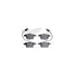 4612-73018 by DYNAMIC FRICTION COMPANY - Geospec Rotors with 5000 Euro Ceramic Brake Pads includes Hardware